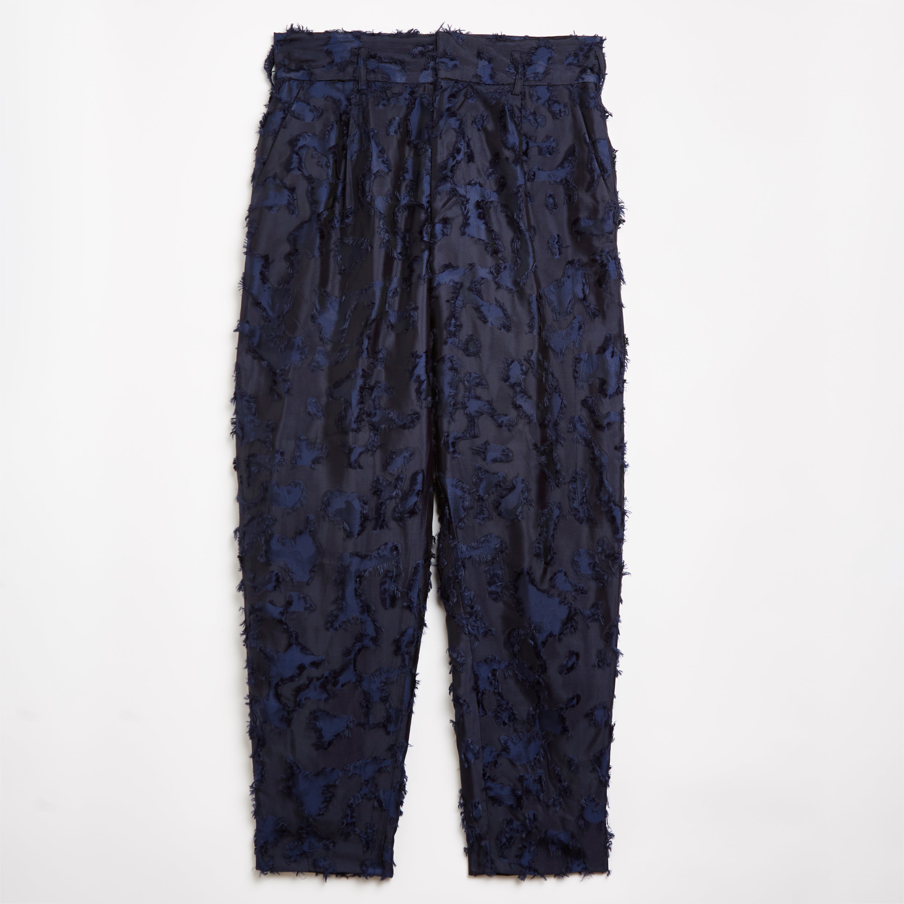 Royal Blue Textured Camo Trouser