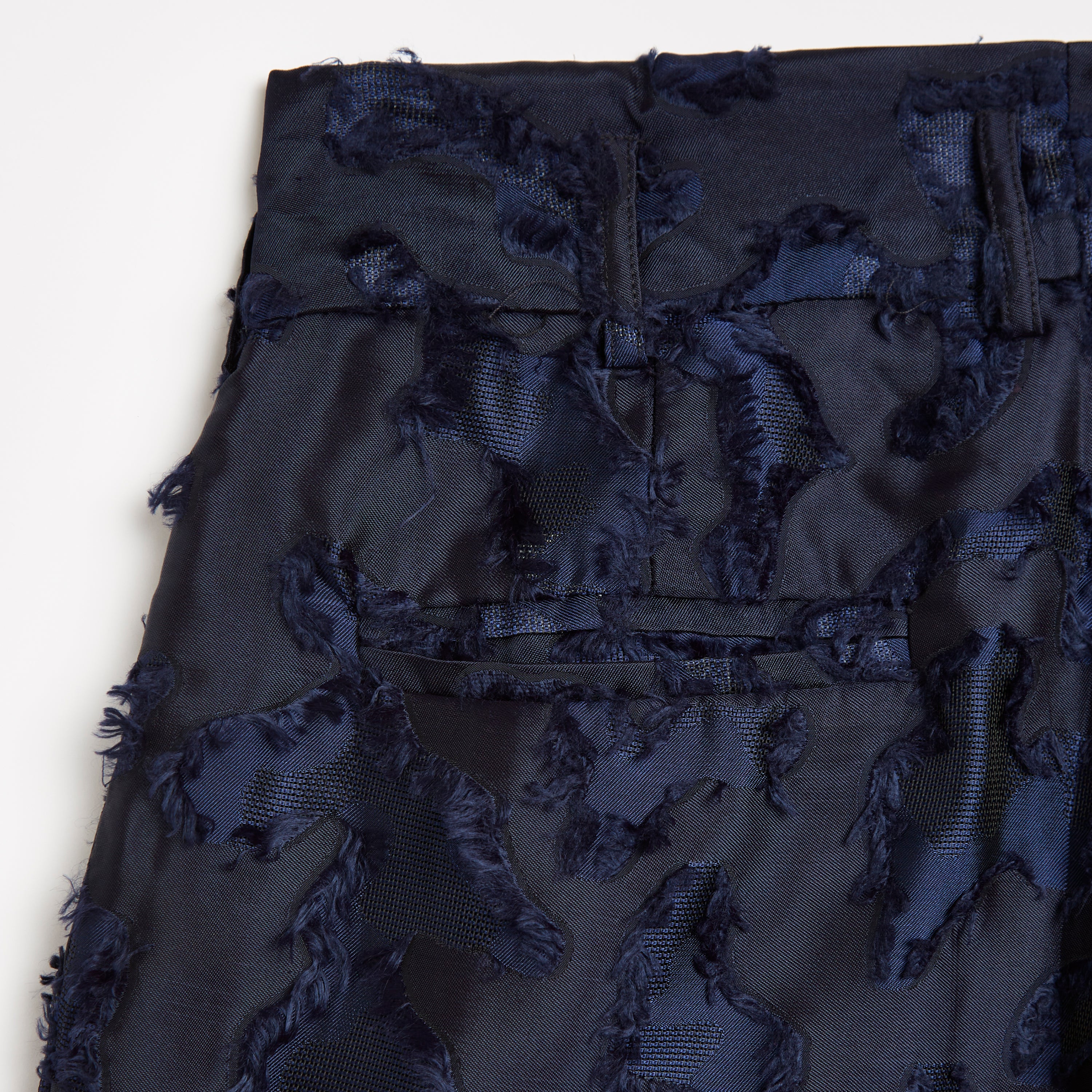 Royal Blue Textured Camo Trouser
