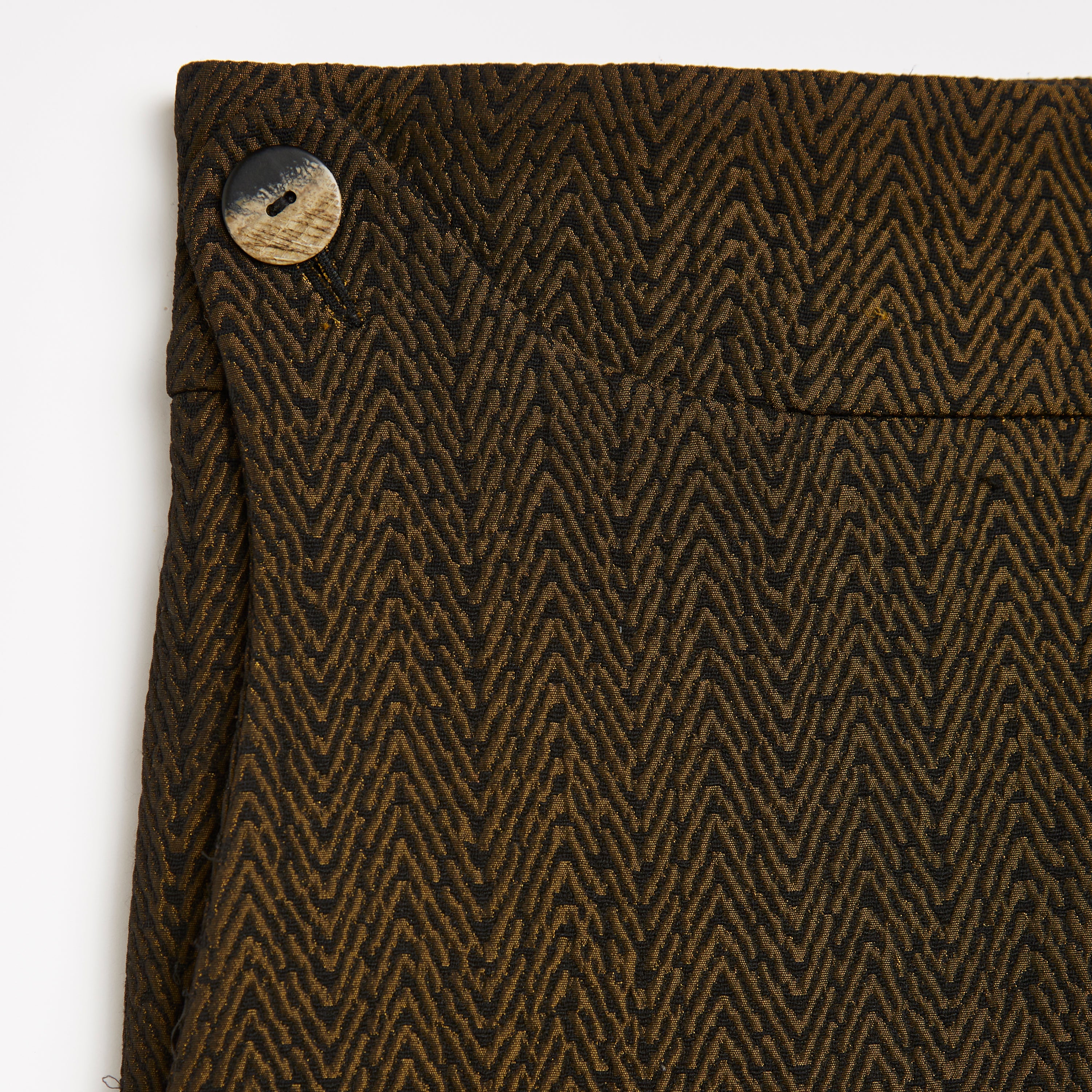 Bronze Zig Zag Jacquard Black Prince Trouser