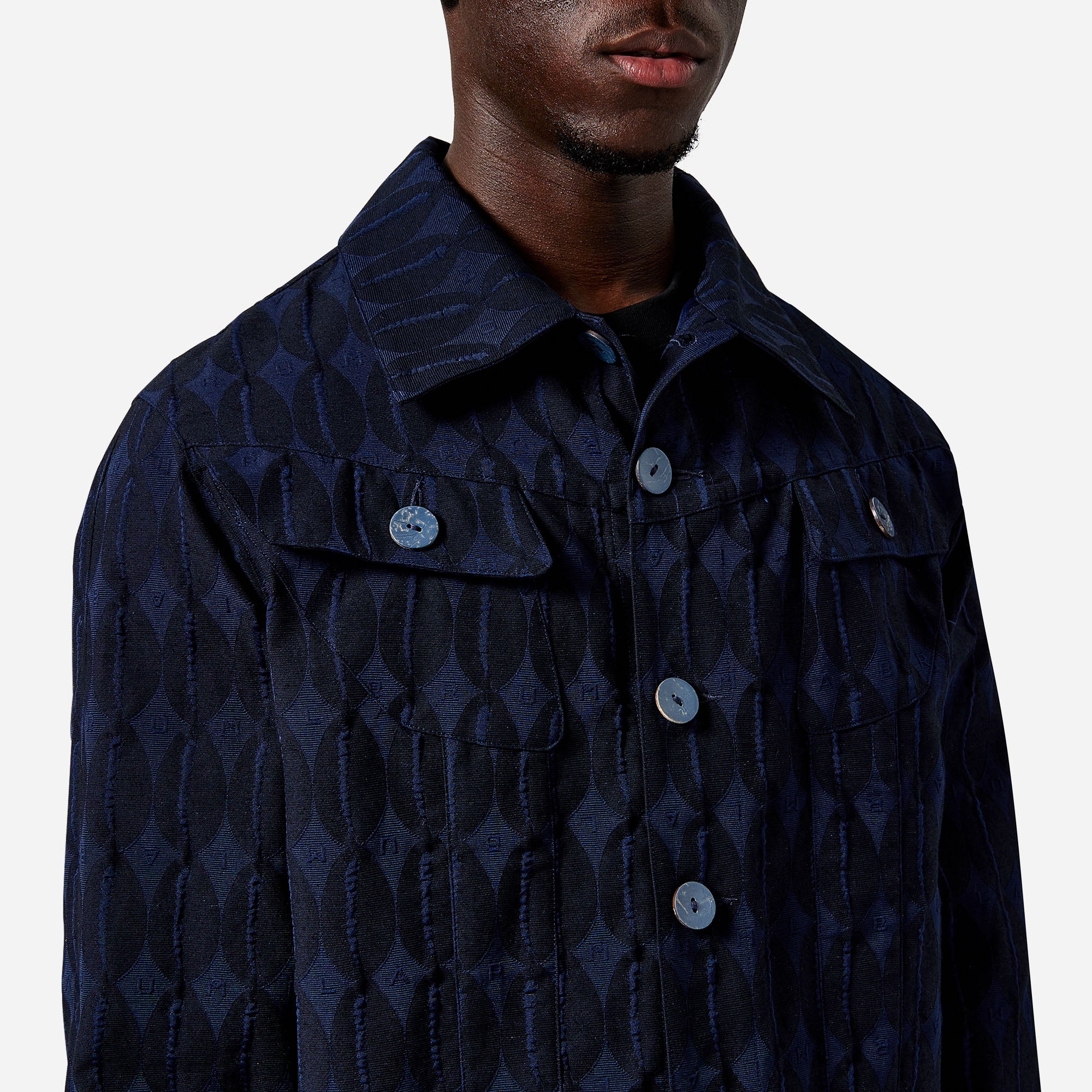 Navy LABRUM Monogram Work Jacket