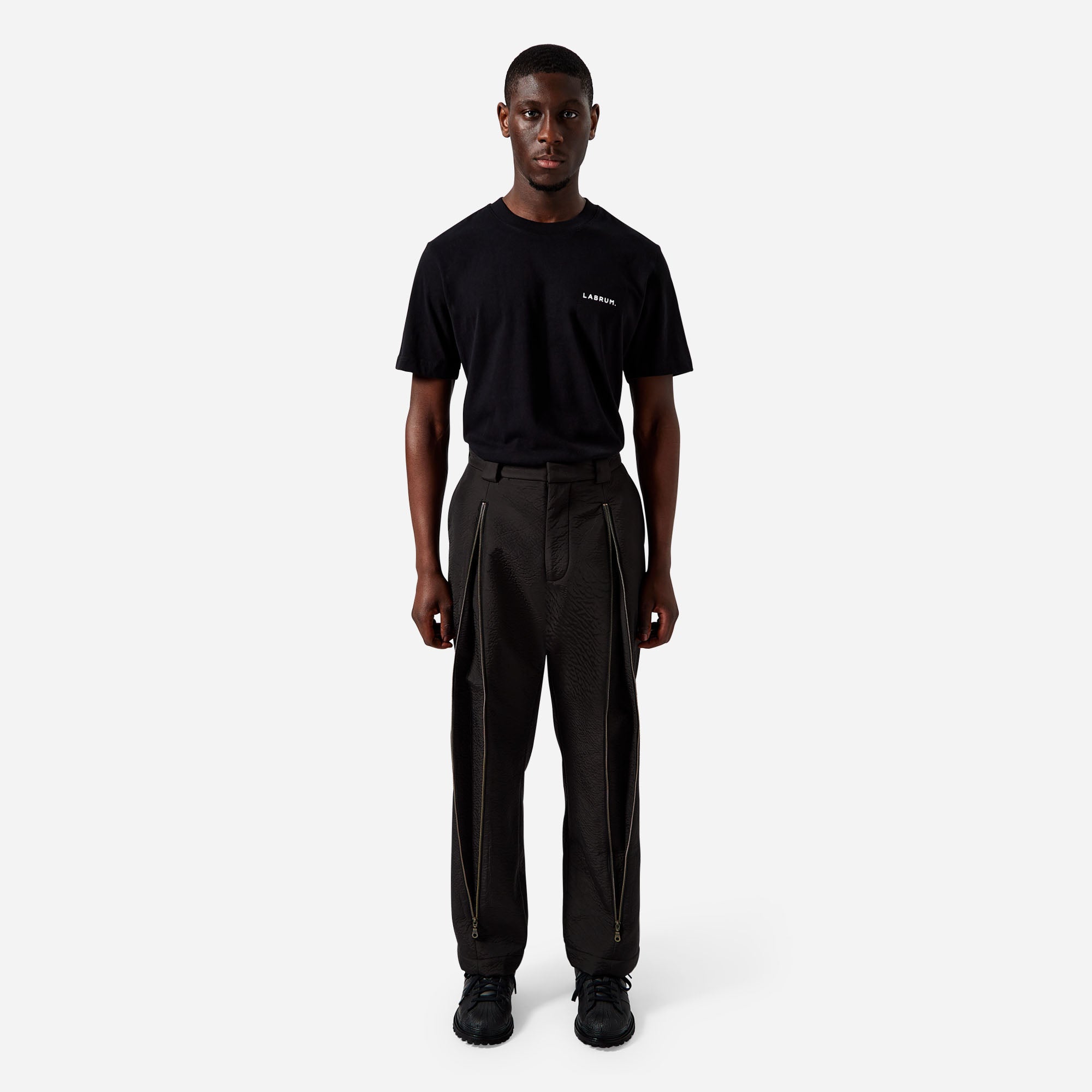 Black Zip Trouser
