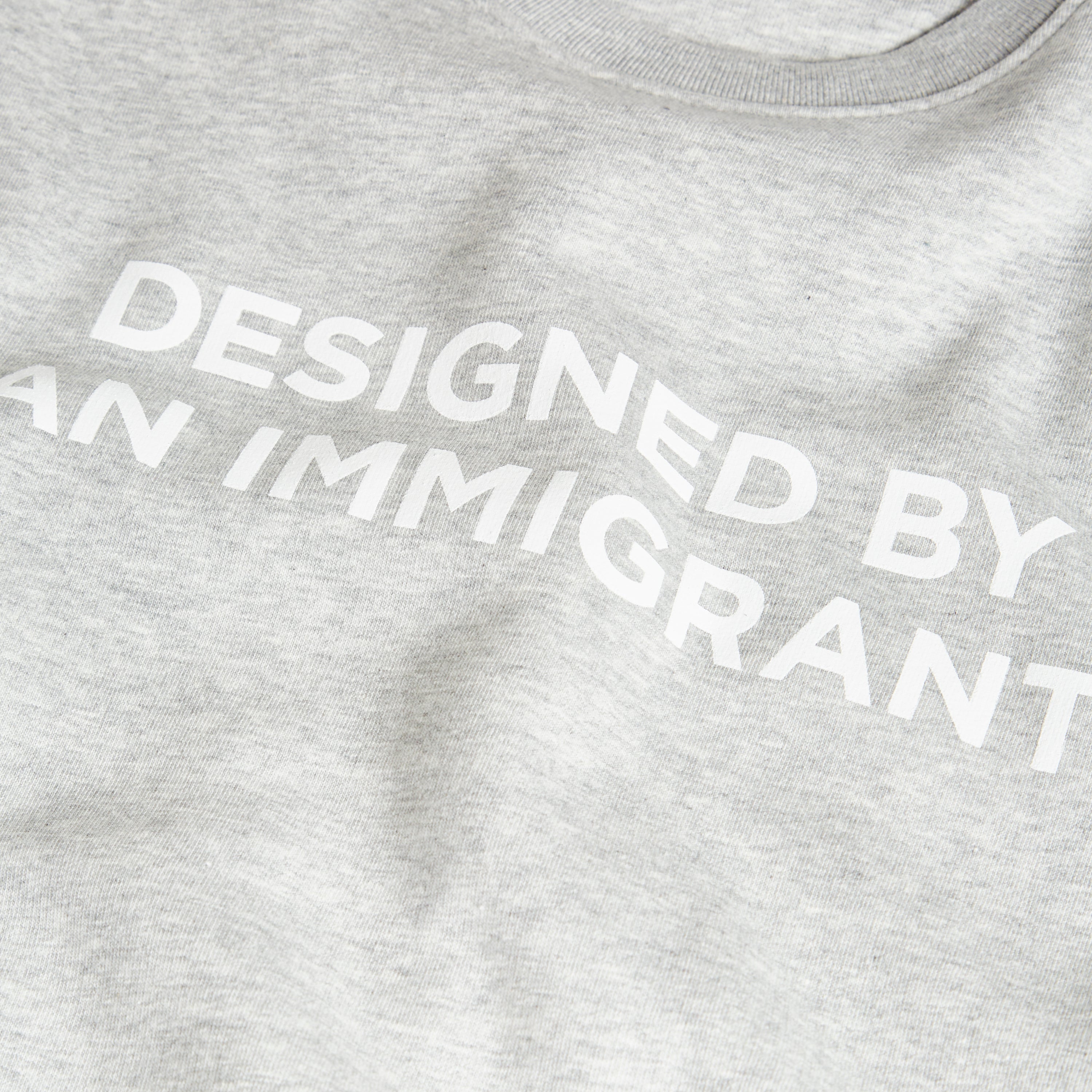 Grey Designed By An Immigrant Jumper