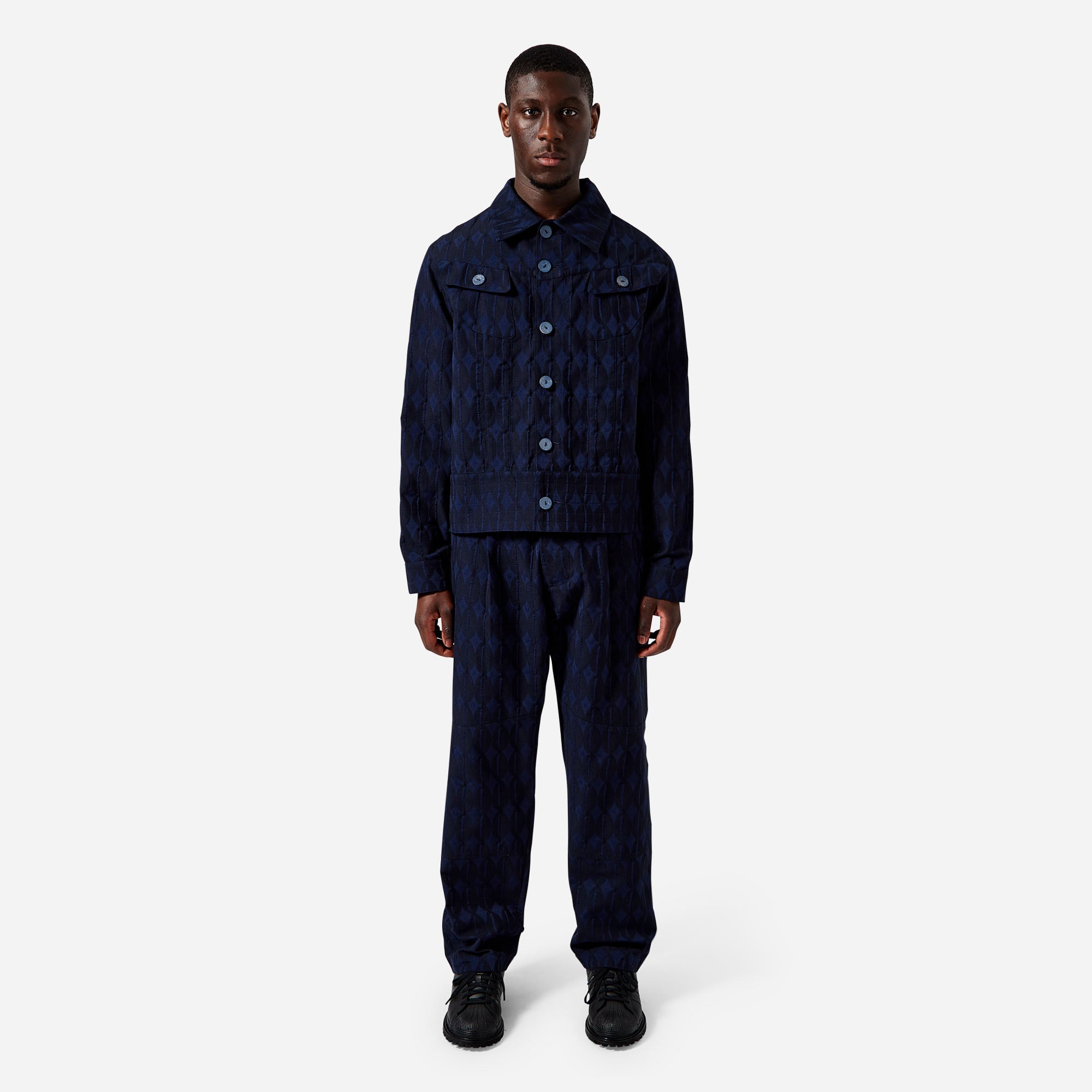 Navy LABRUM Monogram Work Jacket