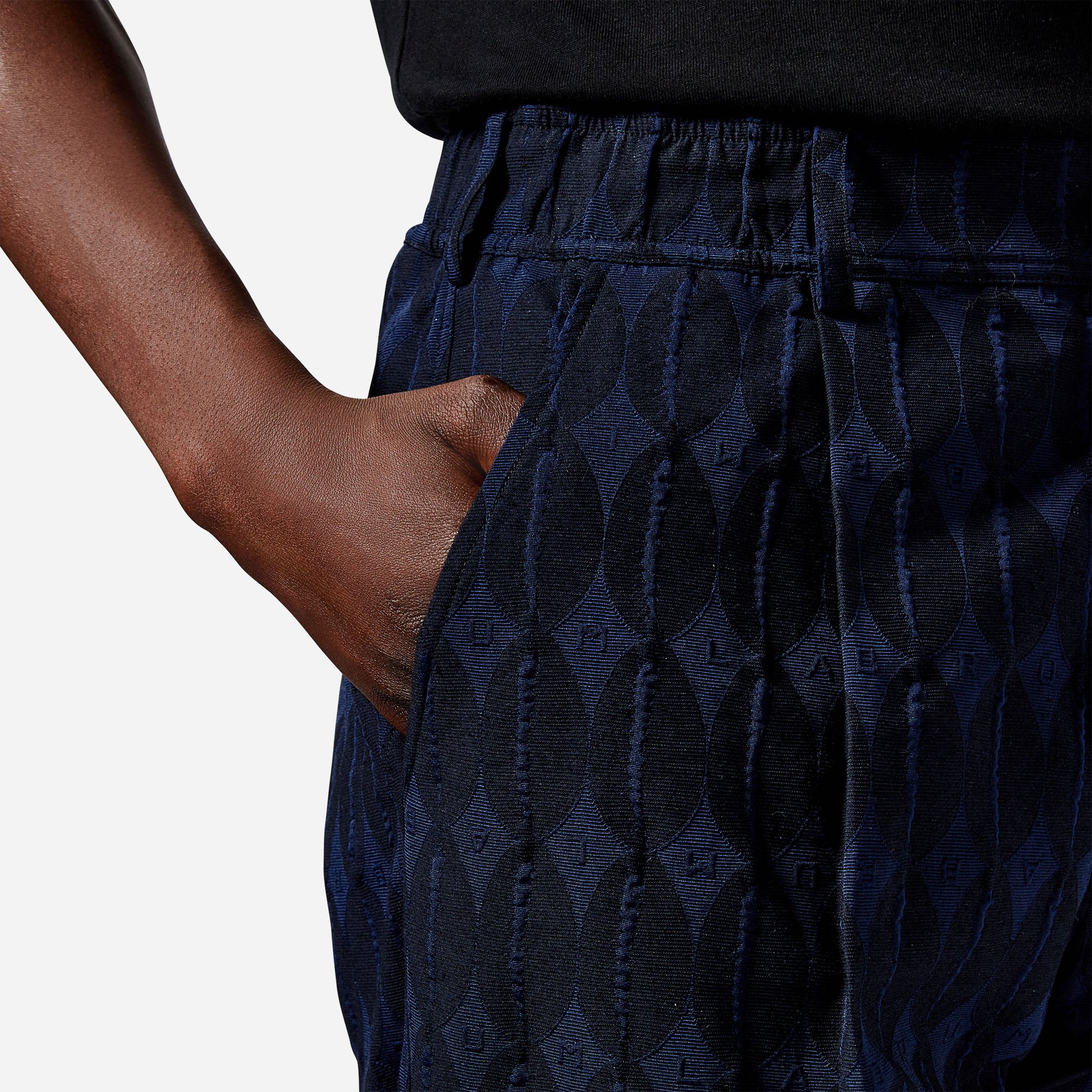 Navy LABRUM Monogram Cargo Trouser