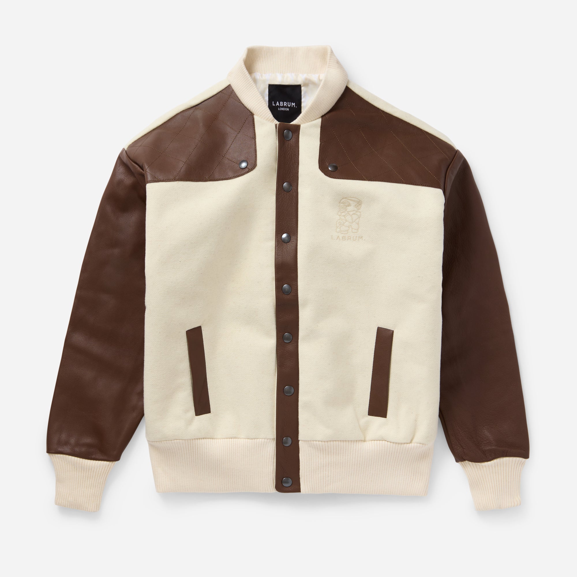 Cream Bomber Jacket