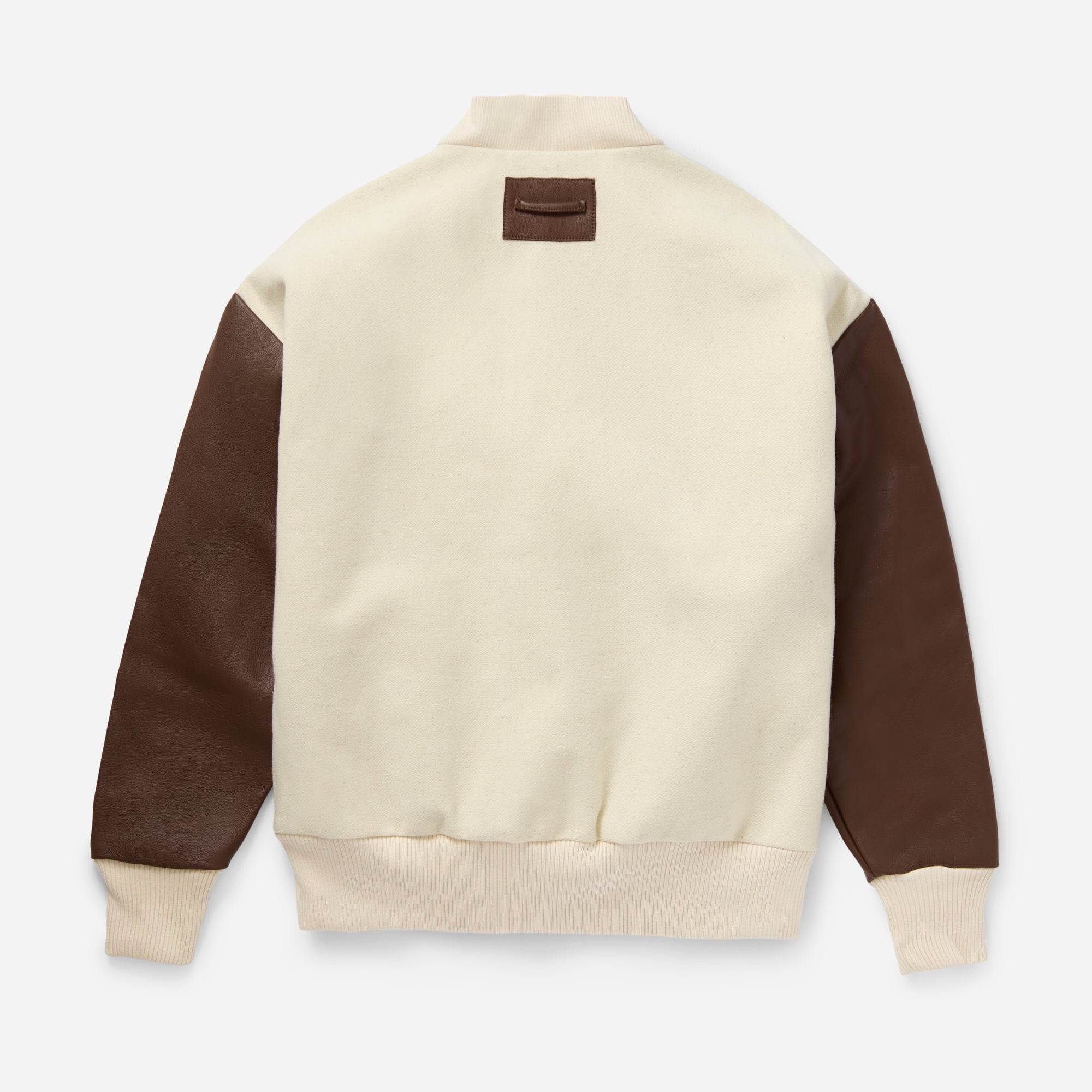 Cream Bomber Jacket