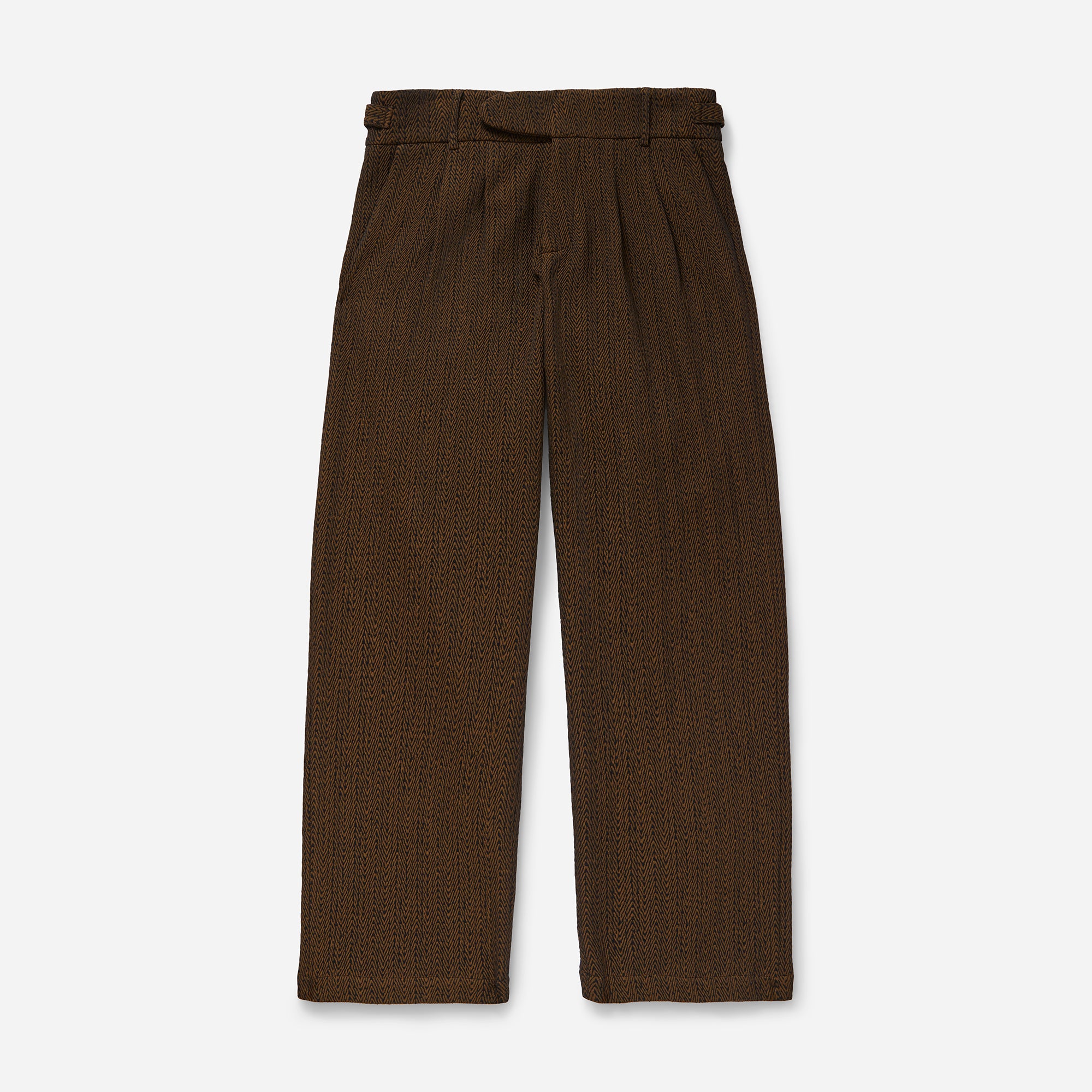 Bronze Jacquard Cotton Tree Trouser