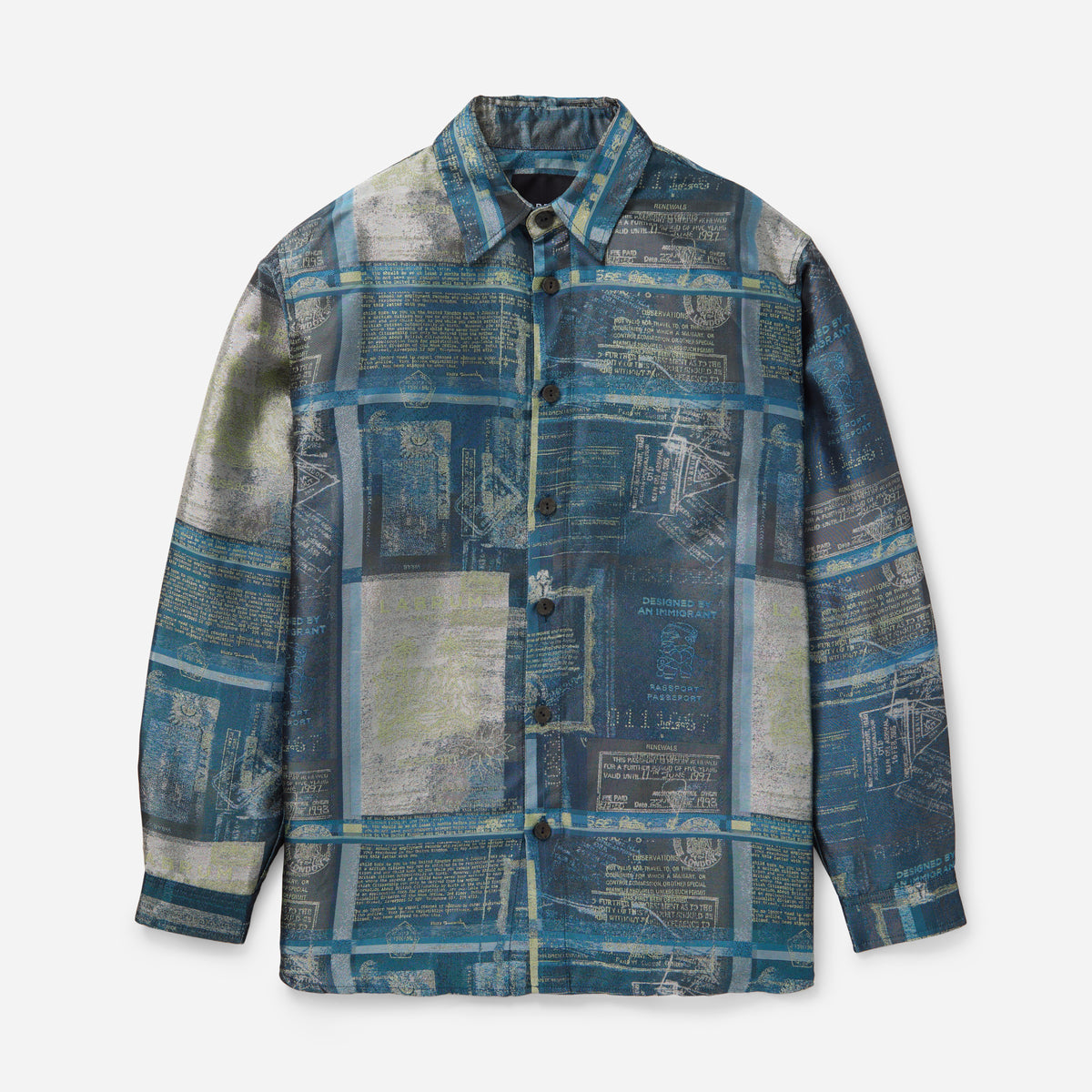 Blue Woven Passport Shirt