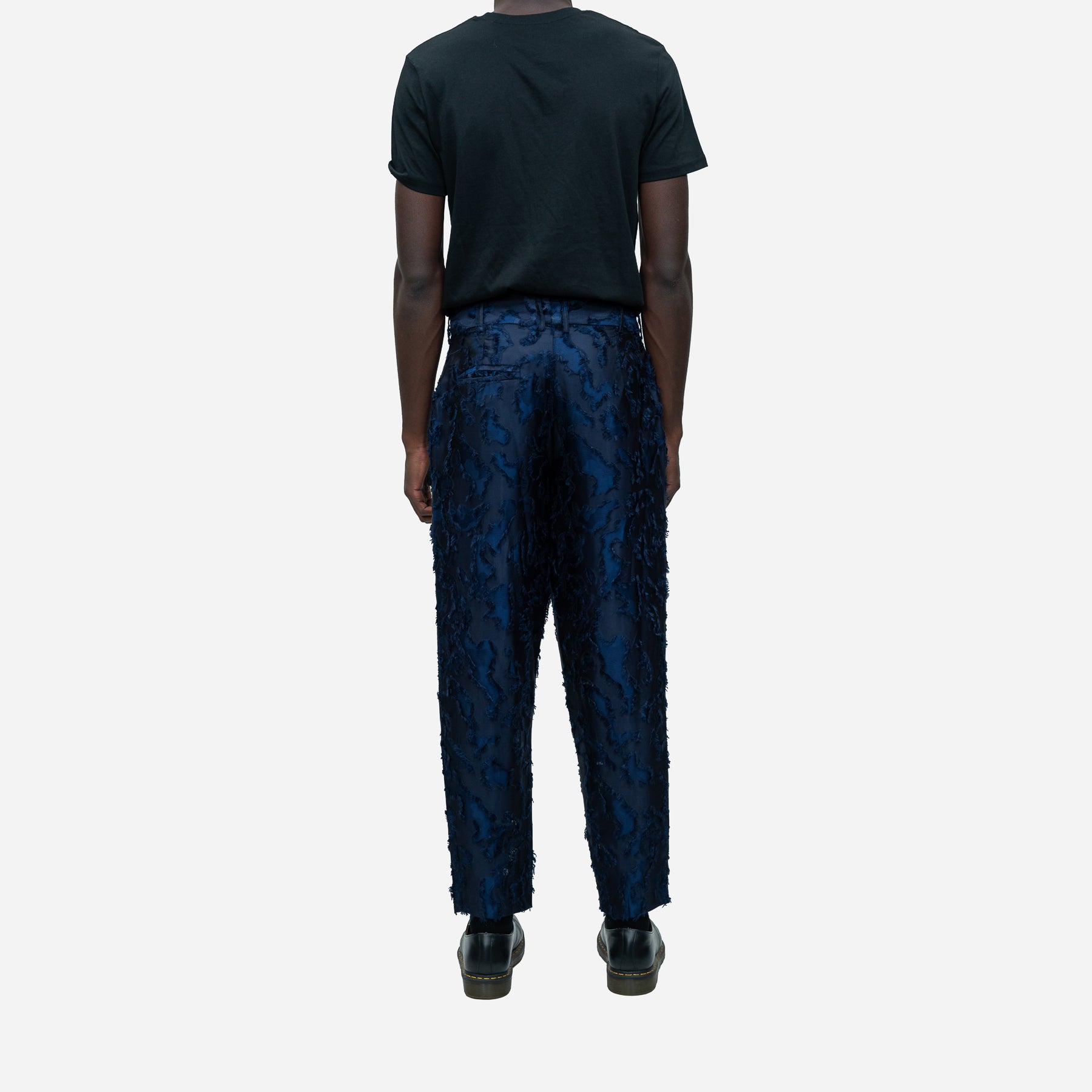 Royal Blue Textured Camo Trouser