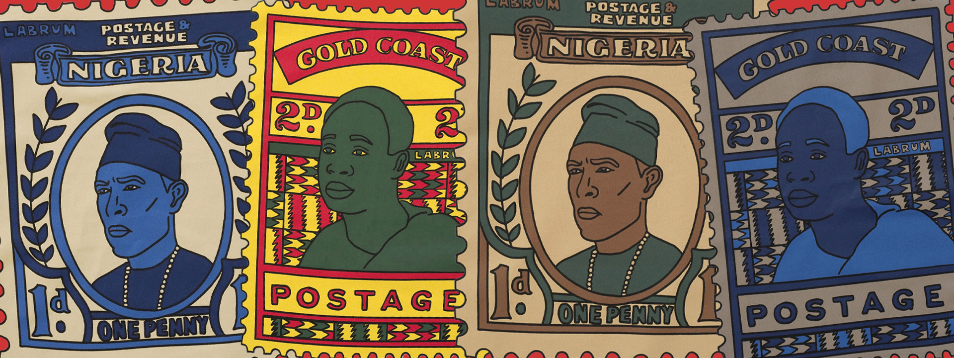 John Boyega Wears African Vintage Stamp Series
