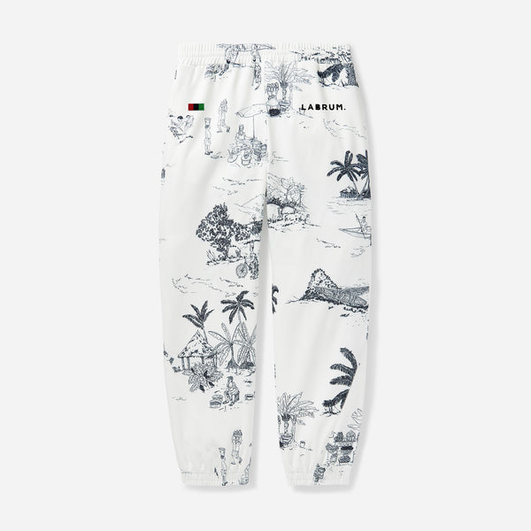 White LABRUM Africa Day Freetown Track Bottoms