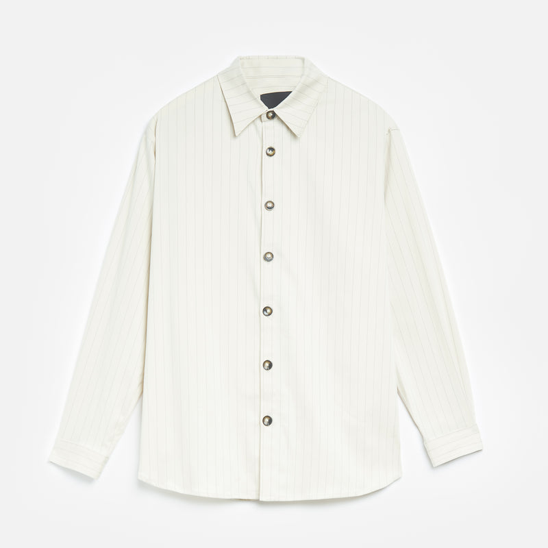 Cream Pinstripe Shirt