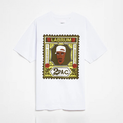 LABRUM X TUPAC White Stamp T-Shirt