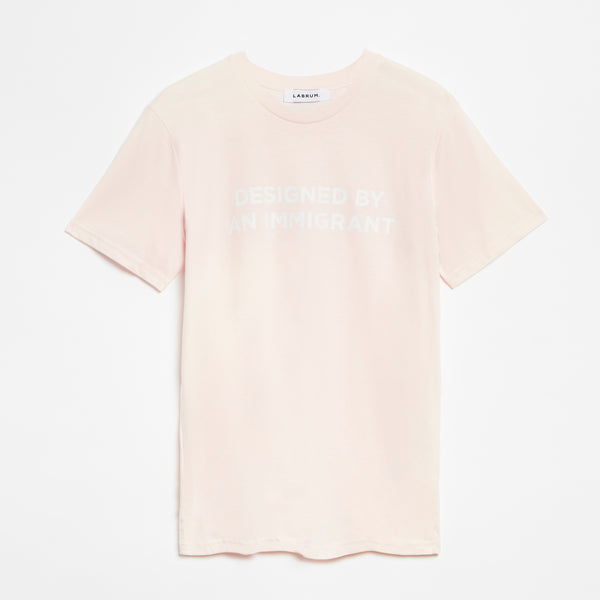 Pink Designed By An Immigrant T-Shirt