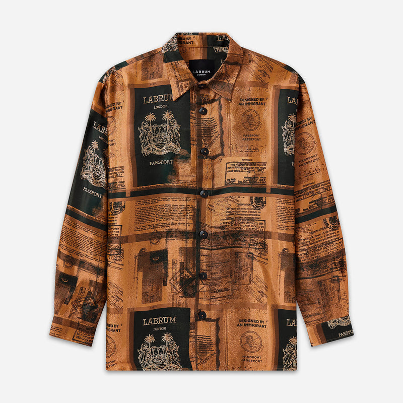 Bronze Woven Passport Shirt