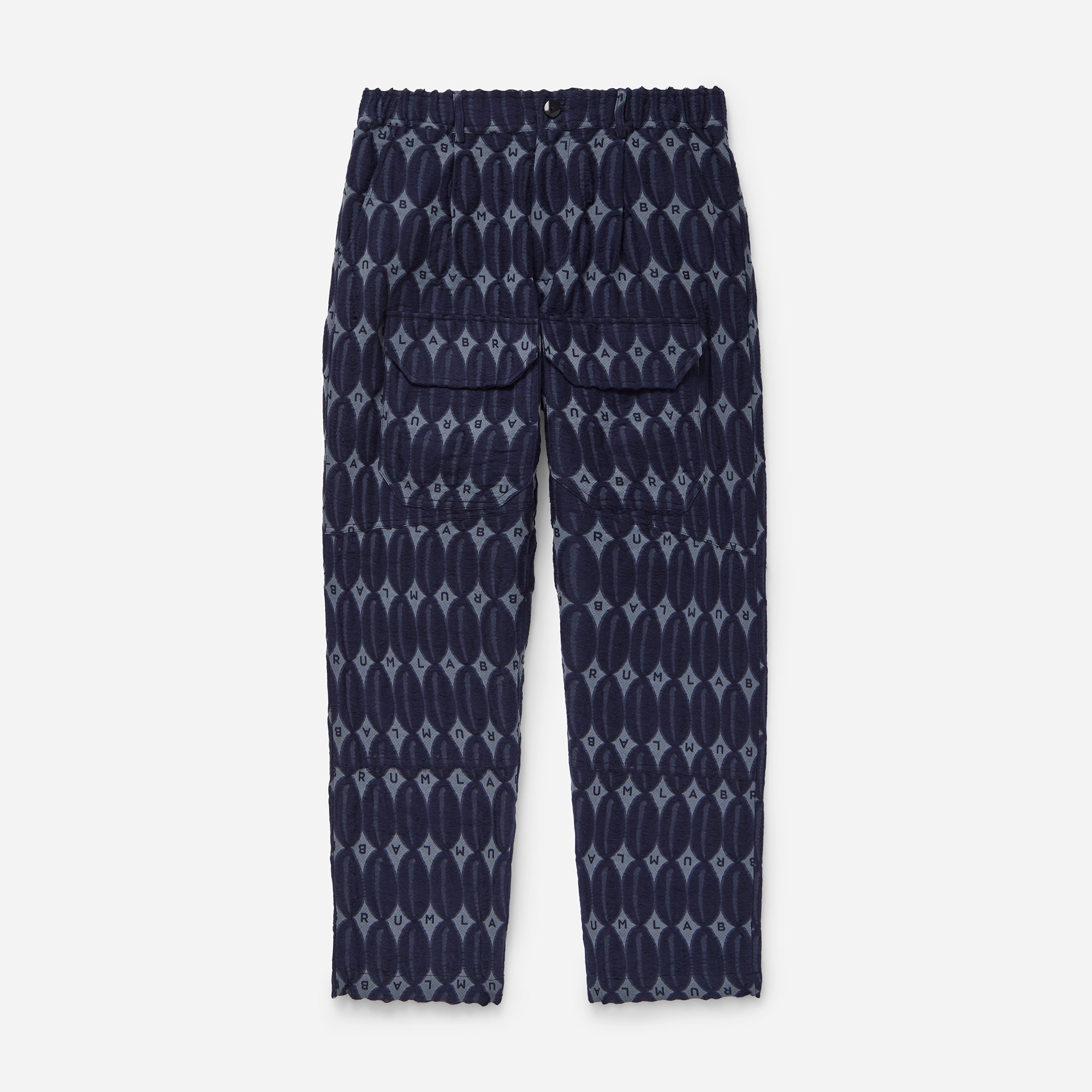 Navy Monogram Cargo Pants