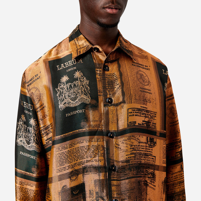 Bronze Woven Passport Shirt