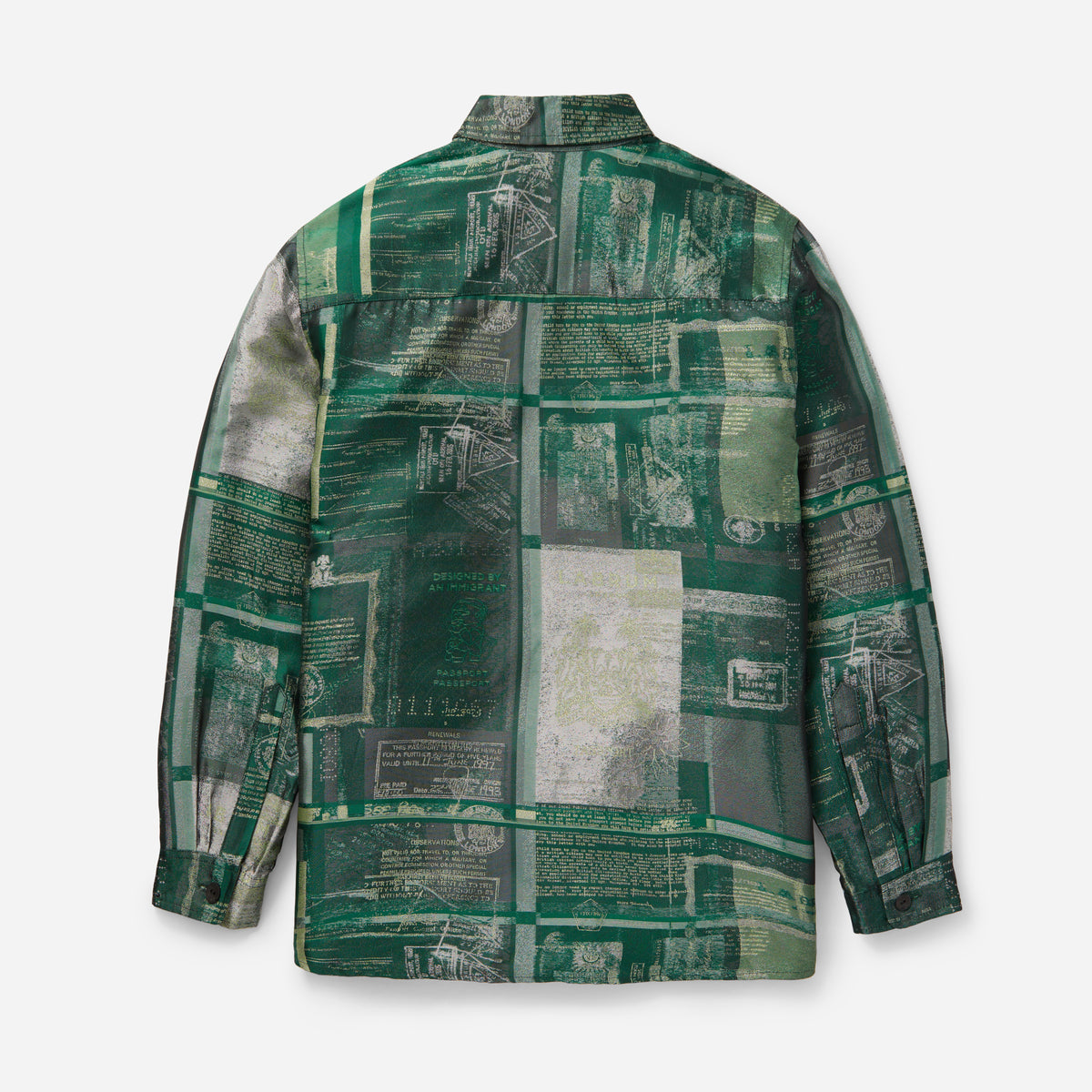 Green Woven Passport Shirt