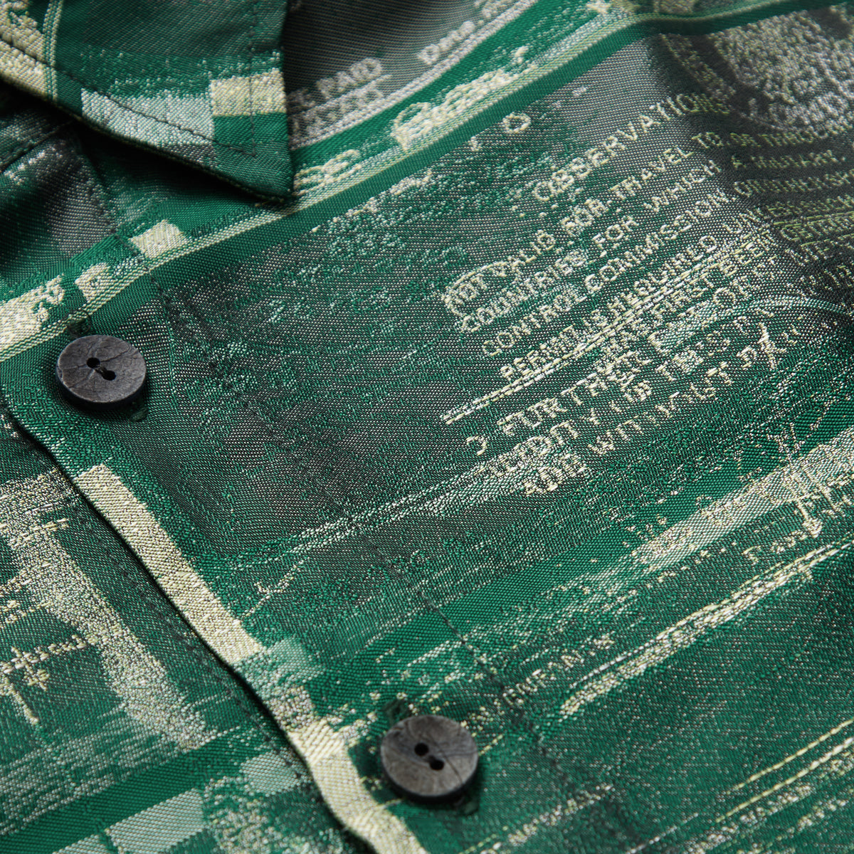 Green Woven Passport Shirt
