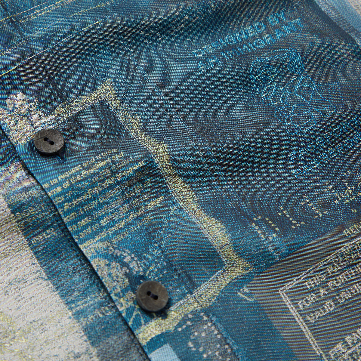 Blue Woven Passport Shirt