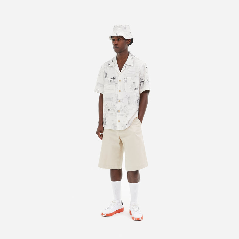 White LABRUM X GUINNESS Safari Shirt