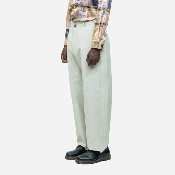 Off White Curved Panelled Trousers