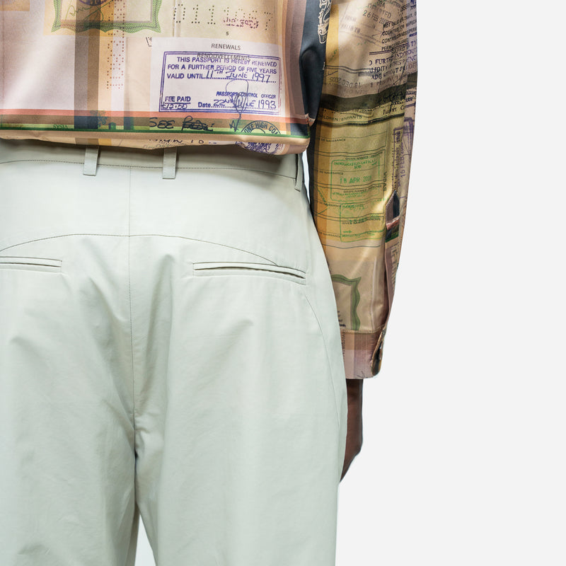 Off White Curved Panelled Trousers