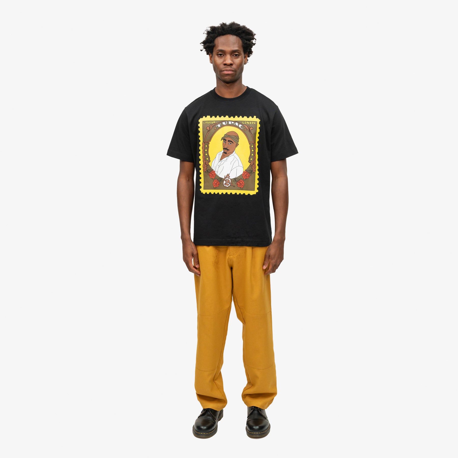 LABRUM X TUPAC Black Stamp T-Shirt