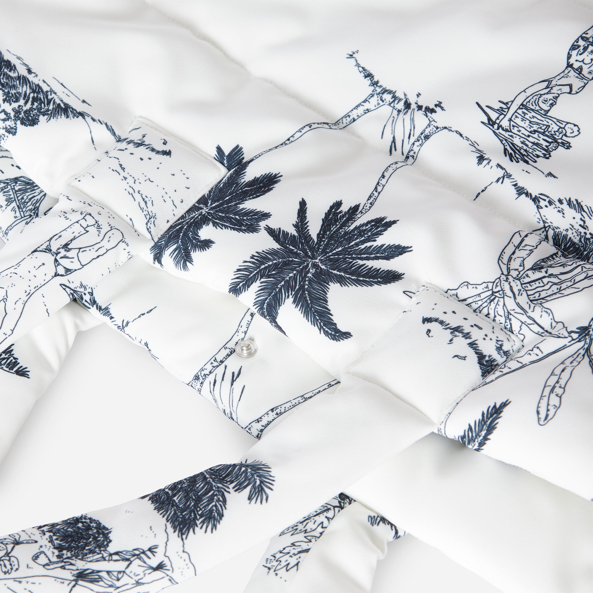 White Quilted Puffer Freetown Tote Bag