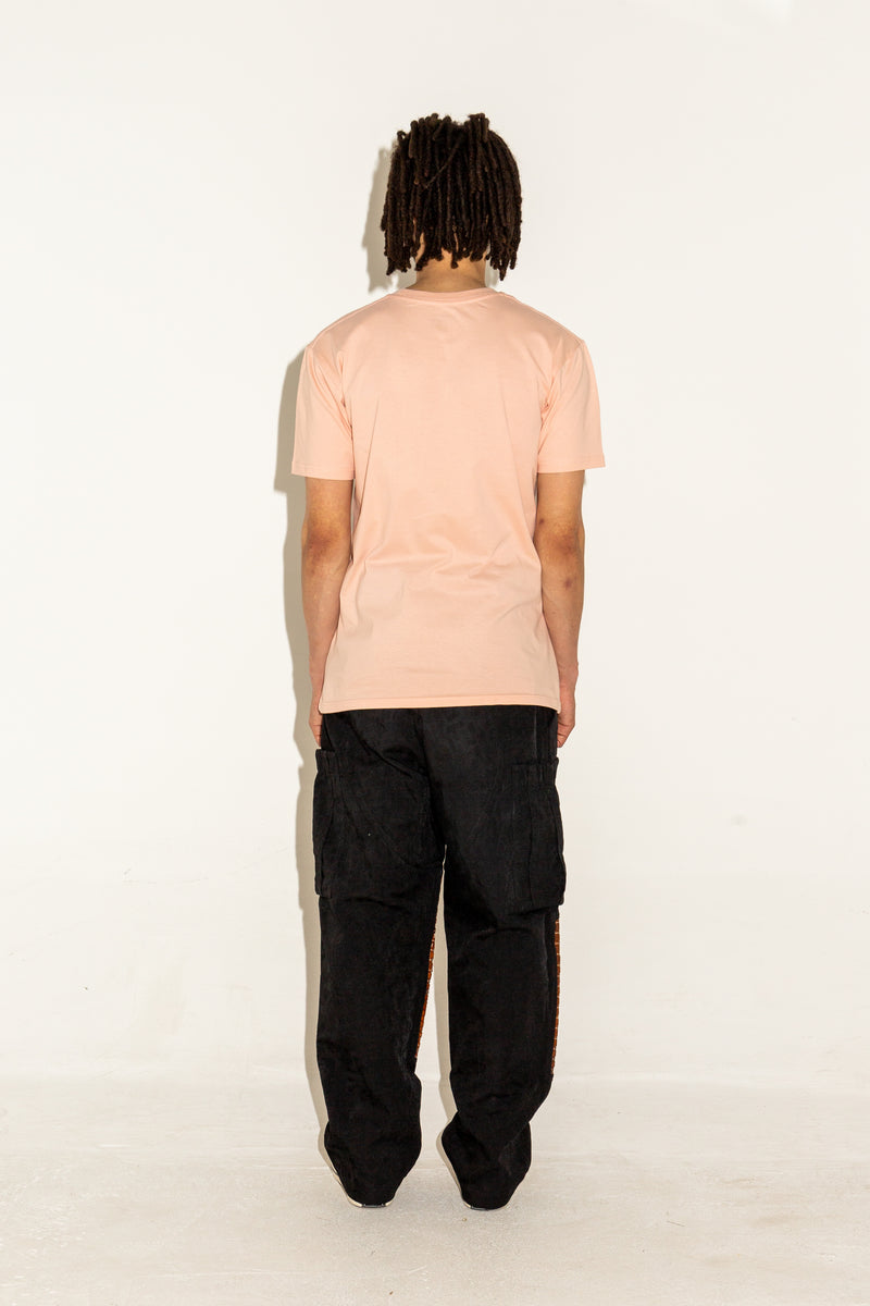 PALE PINK NIGERIA POSTAL STAMP T-SHIRT